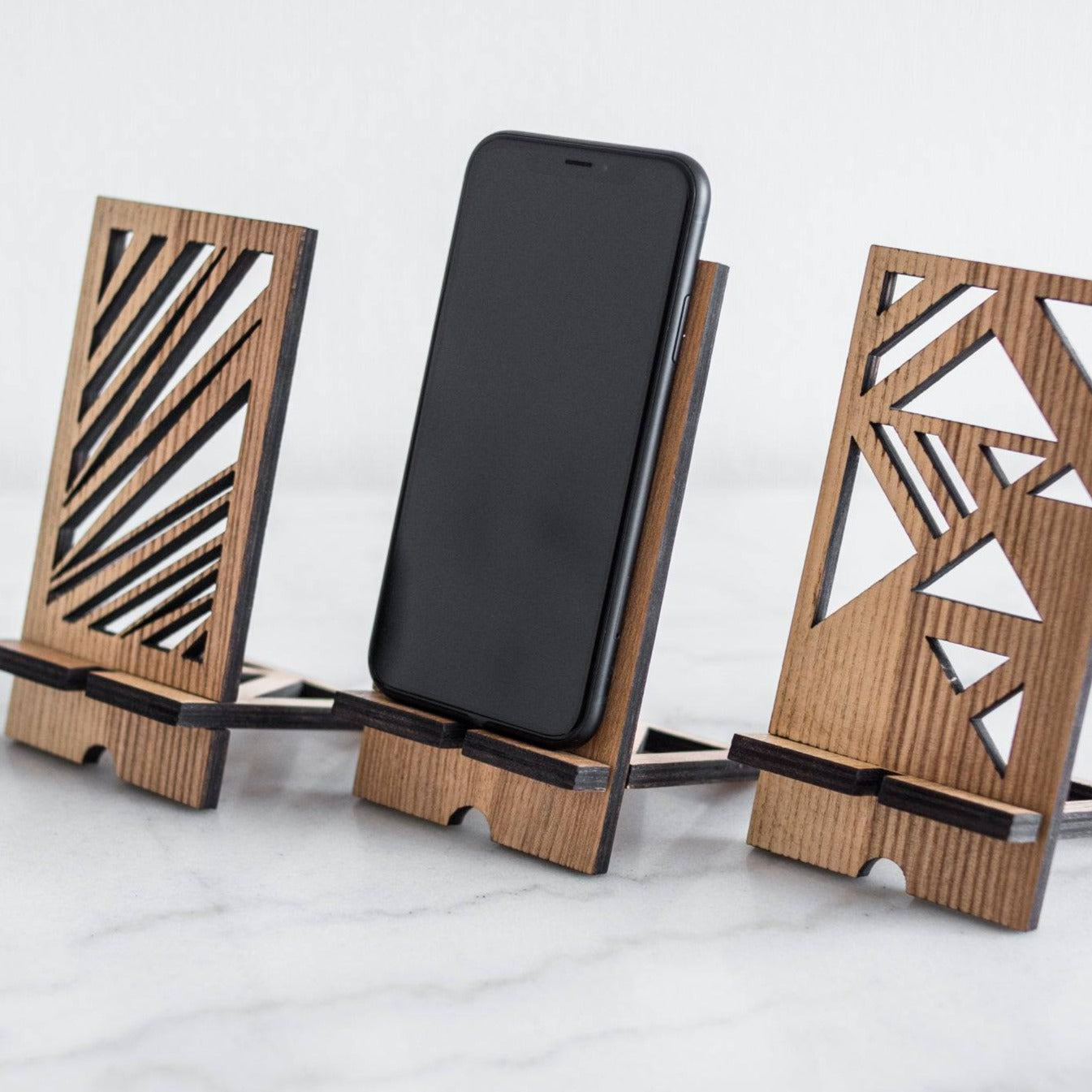 Wooden phone stand - EWART WOODS